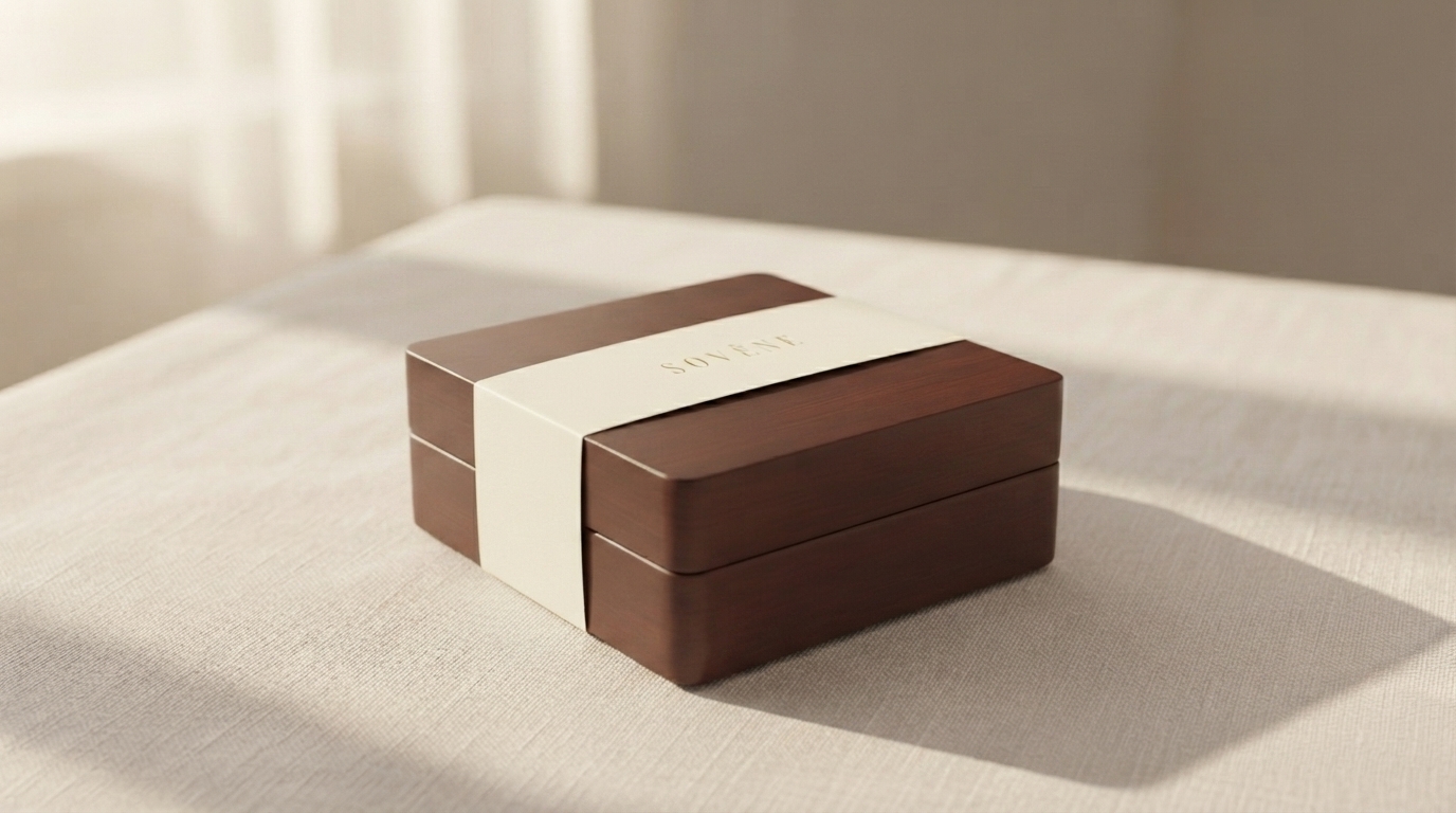SOVÈNE Holzbox mit Banderole